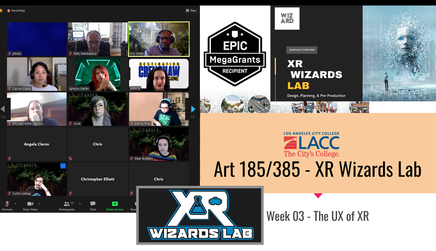 Images from XR Wizards Lab Teaching and Team Mentoring Program