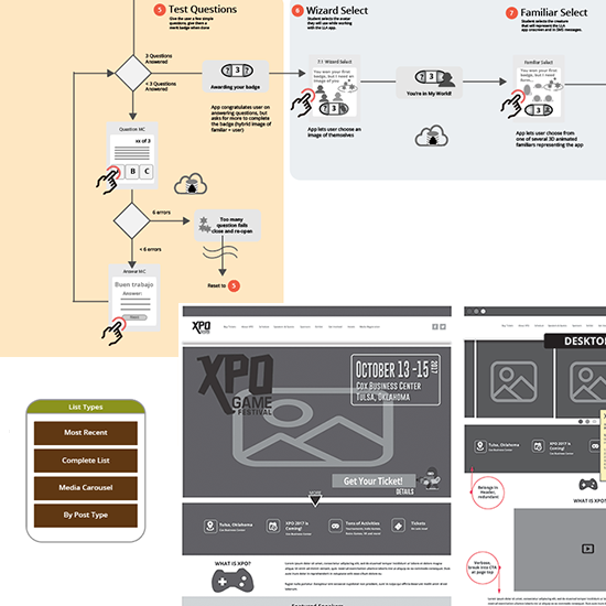 Scroll of sample UX deliverables